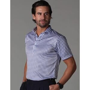 Collars & Co. Semi-Spread Collar Short-Sleeve Polo